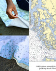 Craig, AK Nautical Chart Quick Dry Towel - Maritime Tribes USATowel