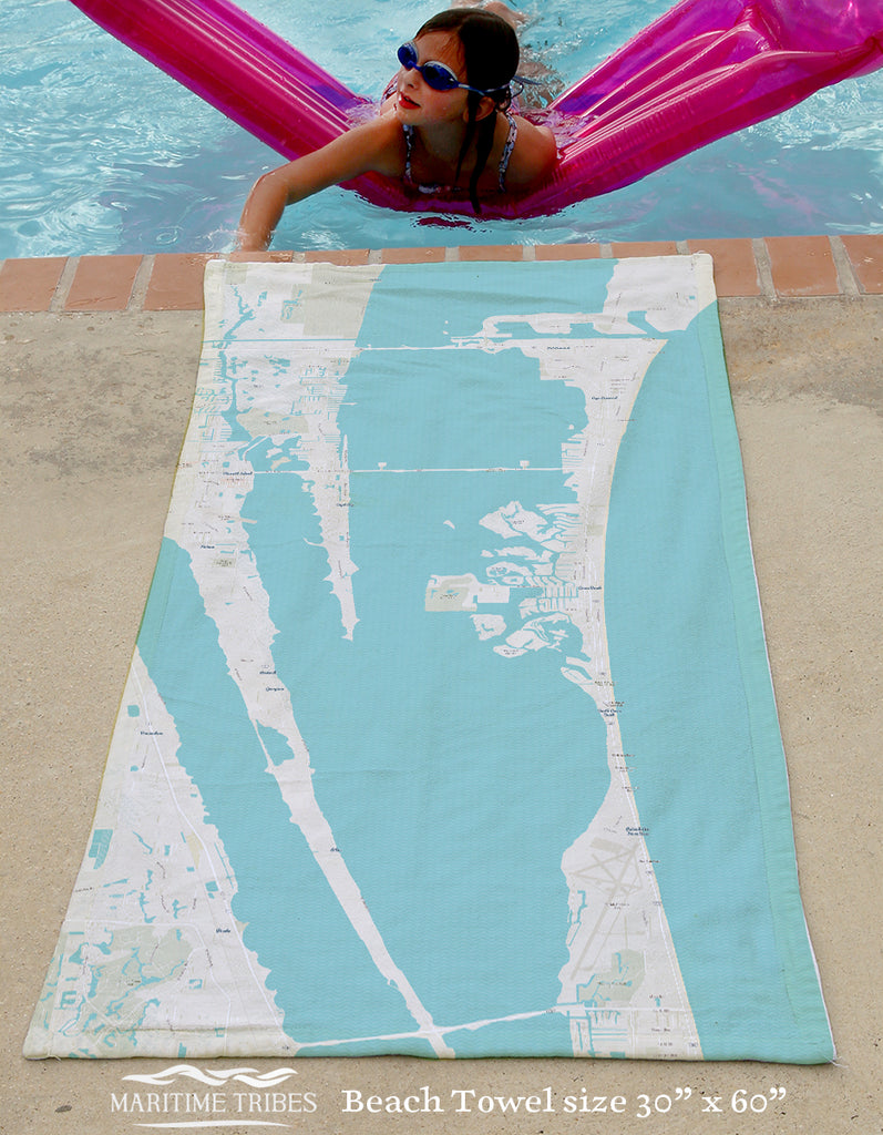 Port Canaveral to Satellite Beach Quick Dry Towel
