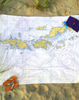 USVI - St. Thomas and St. John, Nautical Chart Blanket