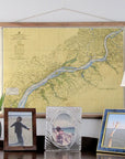 Delaware River Wilmington to Philadelphia 1959 Scroll - Maritime Tribes USAScroll