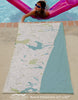 Spring Lake to Lavallette, New Jersey Quick Dry Towel