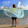 Edisto Island Topo Quick Dry Towel - Maritime Tribes USATowel