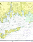 Fishers Island & Fishers Island Sound Chart, 1974 Scroll - Maritime Tribes USAScroll