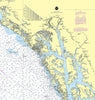 Glacier Bay, AK Nautical Chart Shower Curtain - Maritime Tribes USAShower Curtain