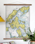 Shelter Island, NY Nautical Chart Scroll