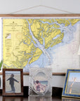 Hilton Head SC Nautical Chart Quick Dry Towel - Maritime Tribes USATowel