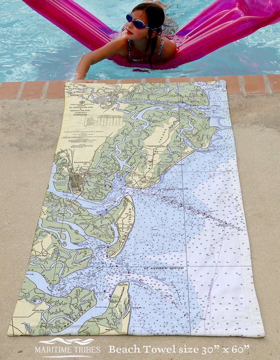 Jekyll & St Simons Island Quick Dry Towel - Maritime Tribes USATowel