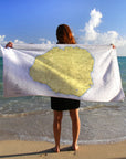 Kauai Island HI Nautical Chart Quick Dry Towel - Maritime Tribes USATowel