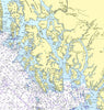 Ketchikan, AK w/ Prince of Wales Island Nautical Chart Shower Curtain - Maritime Tribes USAShower Curtain