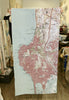 La Jolla to Mission Beach vintage topo map - Maritime Tribes USATowel