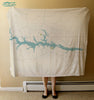 Lake Gaston NC Sea Glass Map Quick Dry Towel - Maritime Tribes USATowel