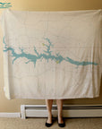 Lake Gaston NC Sea Glass Map Quick Dry Towel - Maritime Tribes USATowel