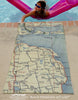 Lake Huron Antique Map Quick Dry Towel - Maritime Tribes USATowel