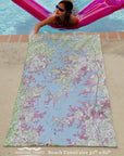 Lake Norman Topo Map Quick Dry Towel - Maritime Tribes USATowel
