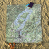 Lake Placid, NY Topo Map Blanket - Maritime Tribes USABlanket