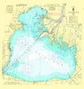 Lake St. Clair Nautical Chart Shower Curtain - Maritime Tribes USAShower Curtain