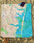 Lavallette, NJ Watercolor Map Blanket - Maritime Tribes USABlanket