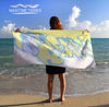 Les Cheneaux Nautical Chart TOWEL Quick Dry Towel - Maritime Tribes USATowel