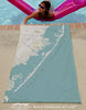 Long Beach Island, NJ Sea Glass (NO LABELS) - Maritime Tribes USATowel