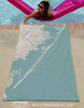Long Beach Island, NJ Sea Glass (with Labels) - Maritime Tribes USATowel