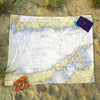 Long Island Sound, Eastern Part, CT - Nautical Chart Blanket - Maritime Tribes USABlanket