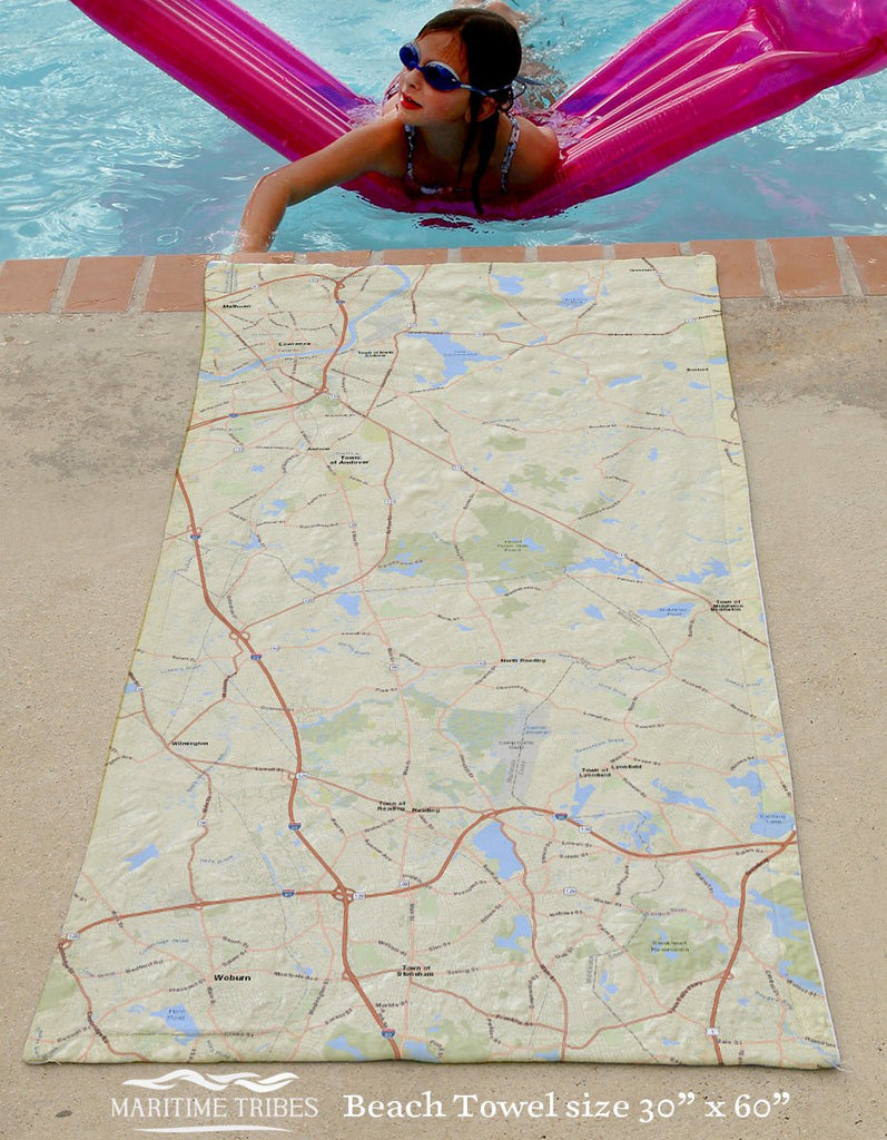 Lynnfield MA Neighborhood Map - Maritime Tribes USATowel