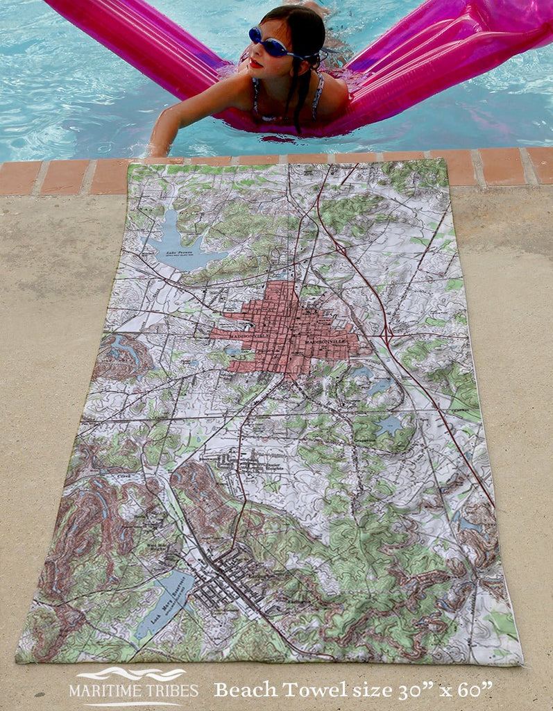 Madisonville KY Topo - Maritime Tribes USATowel