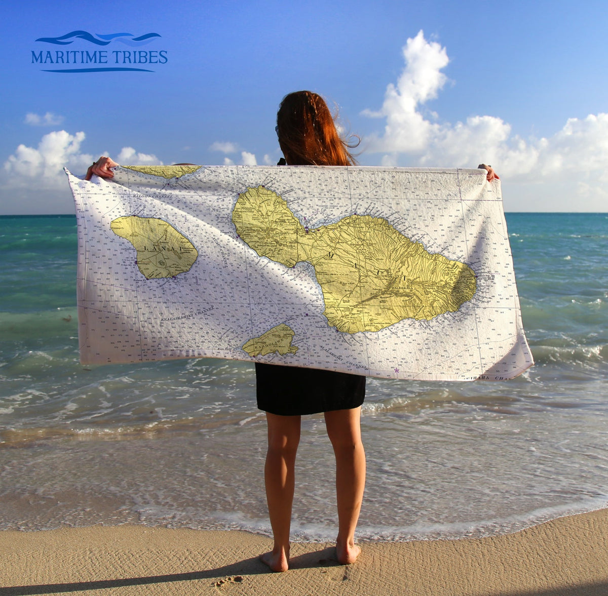 Maui, HI Nautical Chart - Maritime Tribes USATowel