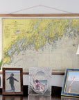 Monhegan Island to Cape Elizabeth, ME Nautical Chart Scroll - Maritime Tribes USAScroll
