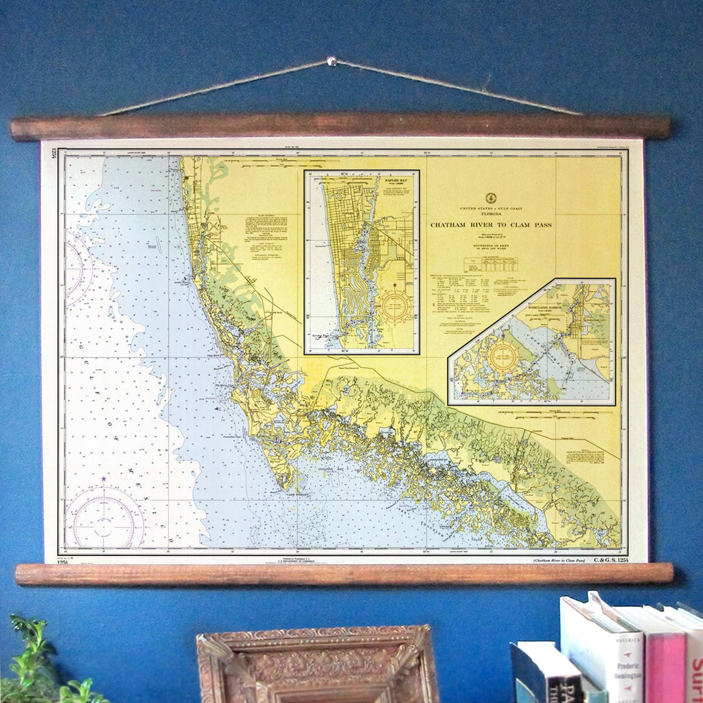 Naples to Marco Island Chart Scroll - Maritime Tribes USAScroll