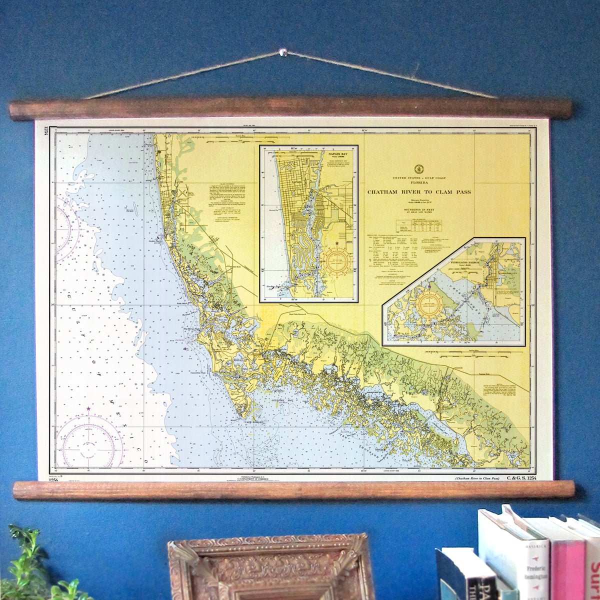 Naples to Marco Island Chart Scroll - Maritime Tribes USAScroll
