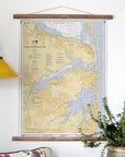 Navesink and Shrewsbury Rivers NJ Nautical Chart Scroll - Maritime Tribes USAScroll
