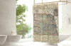 Nebraska State Antique Map Shower Curtain - Maritime Tribes USAShower Curtain
