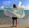 New Orleans, LA Sea Glass map Quick Dry Towel - Maritime Tribes USATowel
