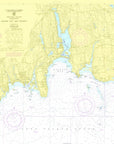 Niantic River, CT Nautical Chart Shower Curtain - Maritime Tribes USAShower Curtain