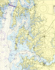 Oxford, Chesapeake Bay Nautical Chart - Shower Curtain - Maritime Tribes USAShower Curtain