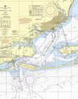 Pensacola, Fl Nautical Chart Shower Curtain - Maritime Tribes USAShower Curtain