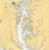 Rock Hall, MD, Chesapeake BayChart Shower Curtain - Maritime Tribes USAShower Curtain