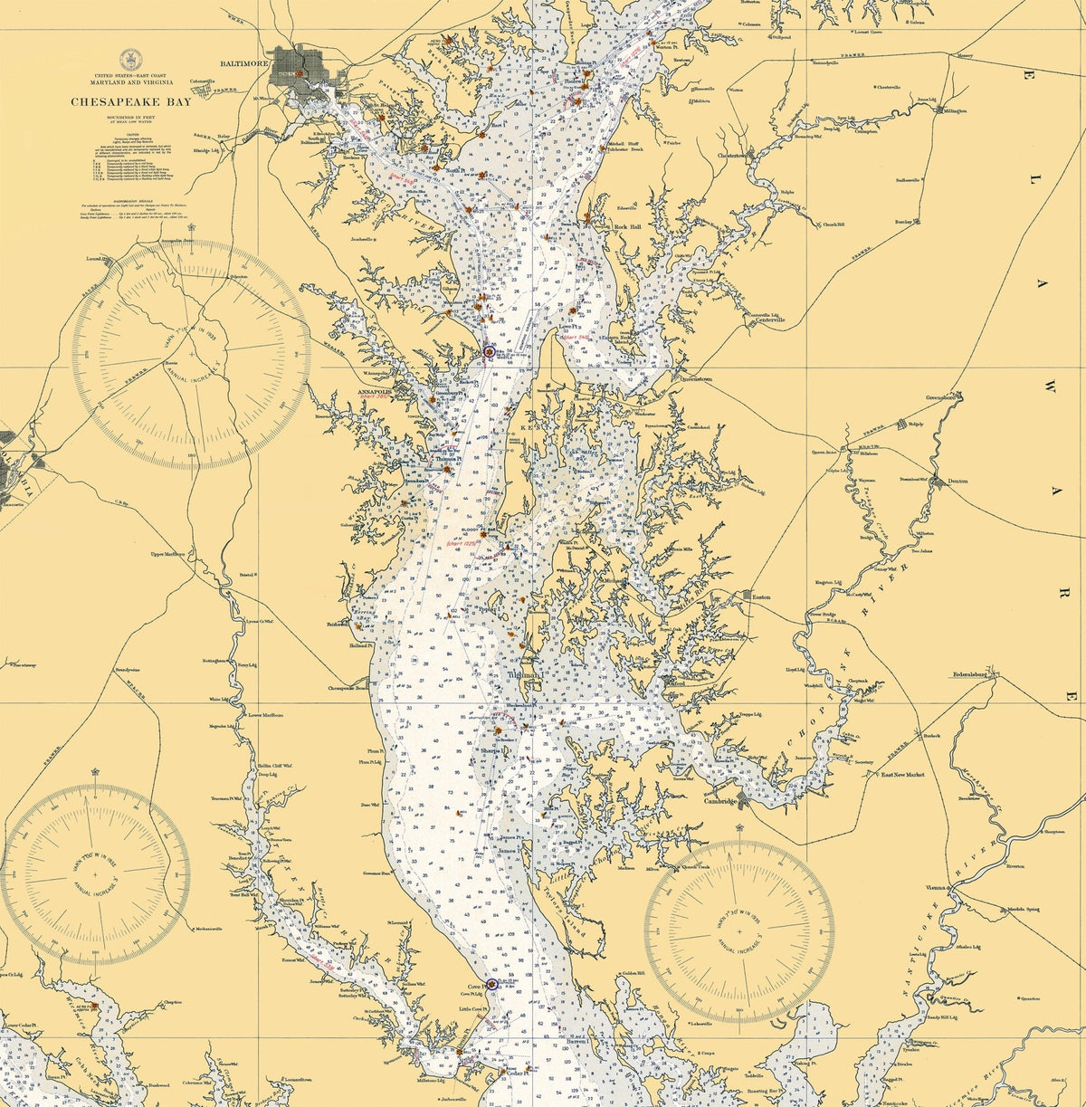 Rock Hall, MD, Chesapeake BayChart Shower Curtain - Maritime Tribes USAShower Curtain