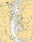 Rock Hall, MD, Chesapeake BayChart Shower Curtain - Maritime Tribes USAShower Curtain