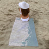 Sandy Hook To Beach Haven NJ Sea Glass Quick Dry Towel - Maritime Tribes USATowel