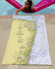 Sandy Hook to Manasquan Quick Dry Towel - Maritime Tribes USATowel