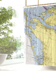 Sarasota to Anna Maria Island Shower Curtain - Maritime Tribes USAShower Curtain