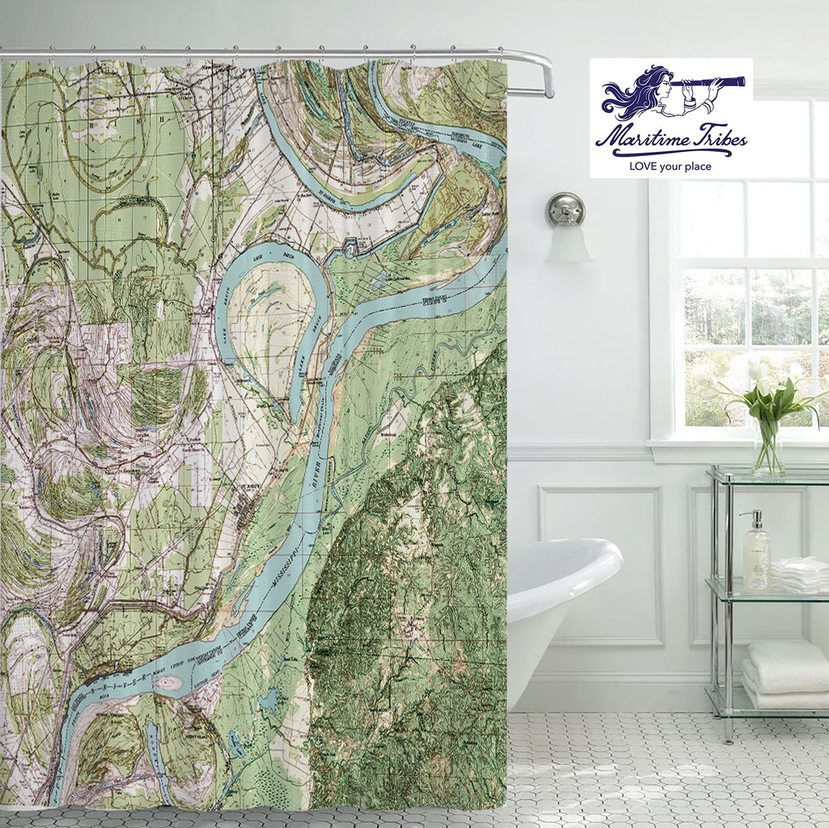 St. Joseph, Louisana Shower Curtain - Maritime Tribes USAShower Curtain