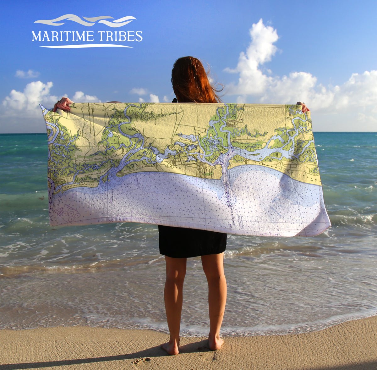 St. Simons Island to St. Augustine Quick Dry Towel - Maritime Tribes USATowel