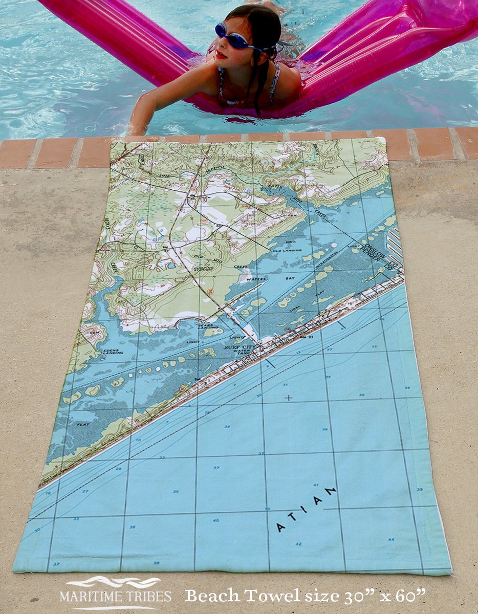 Surf City, NC Quick Dry Towel - Maritime Tribes USATowel