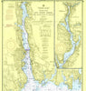 Thames River, CT Nautical Chart Shower Curtain - Maritime Tribes USAShower Curtain