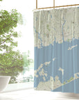 Thames River Hillside Shower Curtain - Maritime Tribes USAShower Curtain