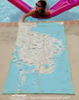 St. Petersburg FL Modern Wave Quick Dry Towel