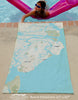St Simons Island GA Modern Wave Quick Dry Towel